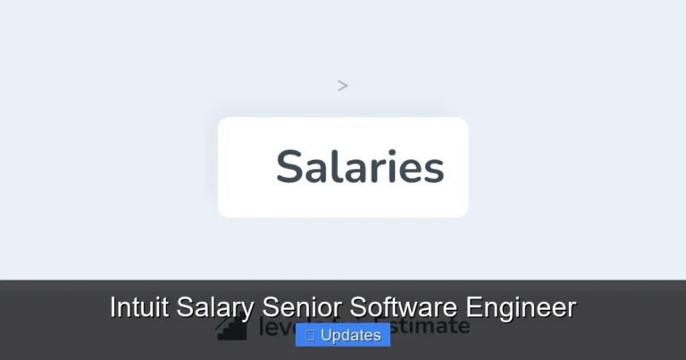 Intuit Salary Senior Software Engineer