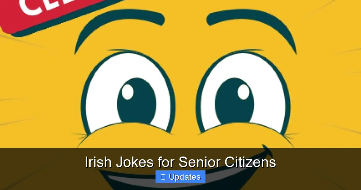 Irish Jokes for Senior Citizens