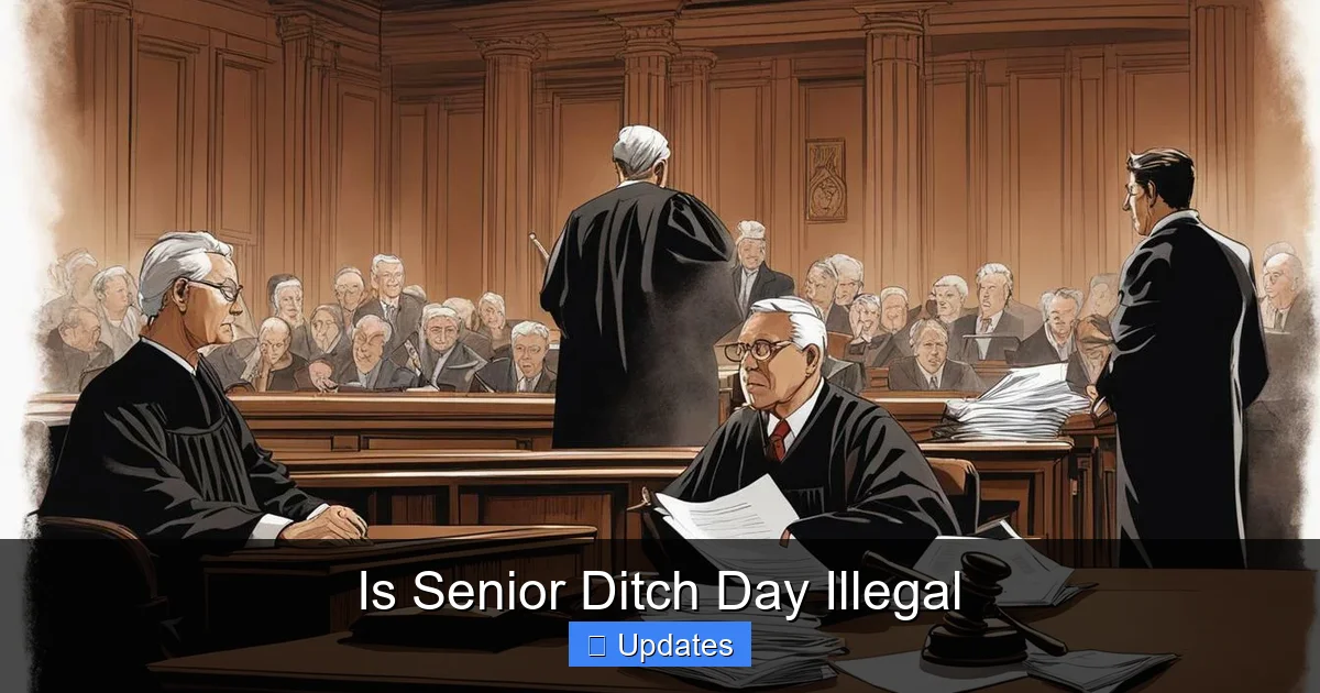 Is Senior Ditch Day Illegal