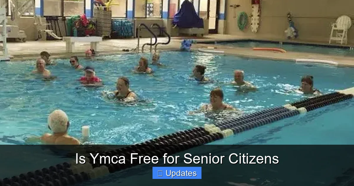 Is Ymca Free for Senior Citizens