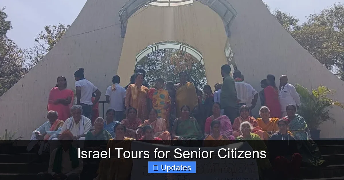 Israel Tours for Senior Citizens
