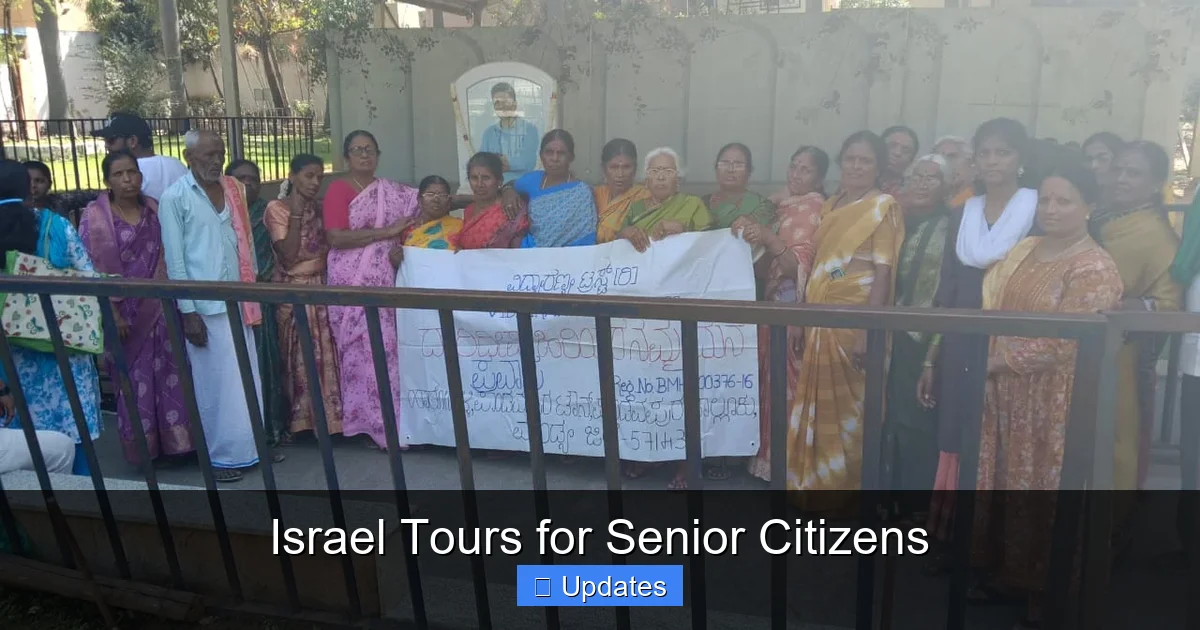 Israel Tours for Senior Citizens