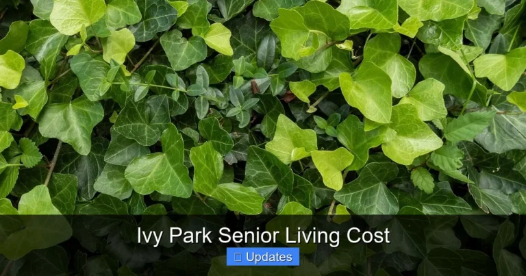 Ivy Park Senior Living Cost