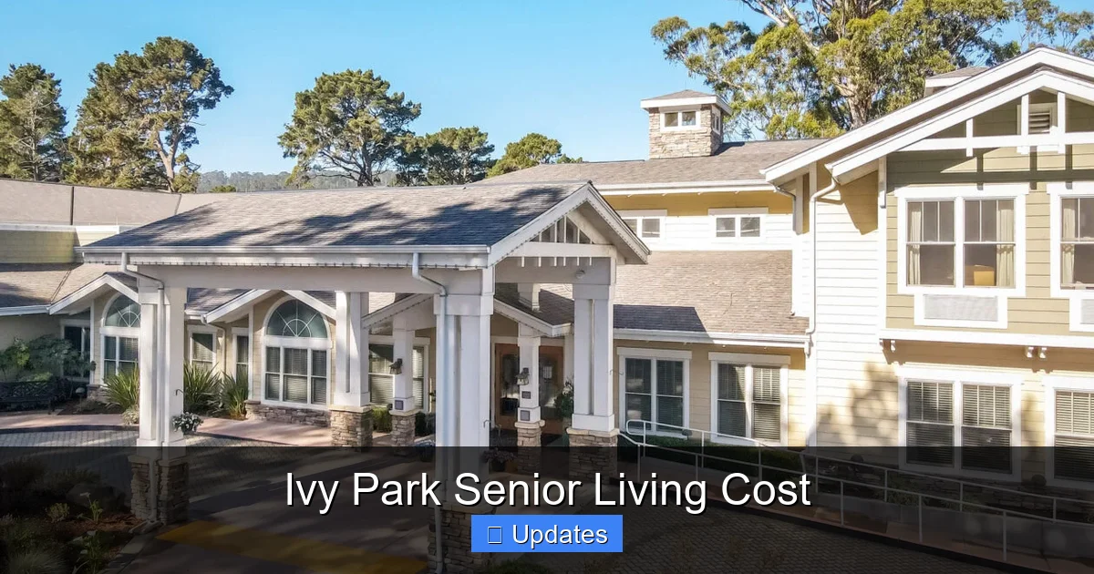 Ivy Park Senior Living Cost