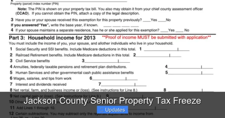 Jackson County Senior Property Tax Freeze