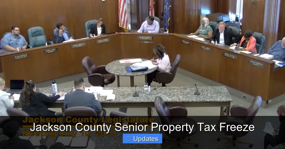 Jackson County Senior Property Tax Freeze