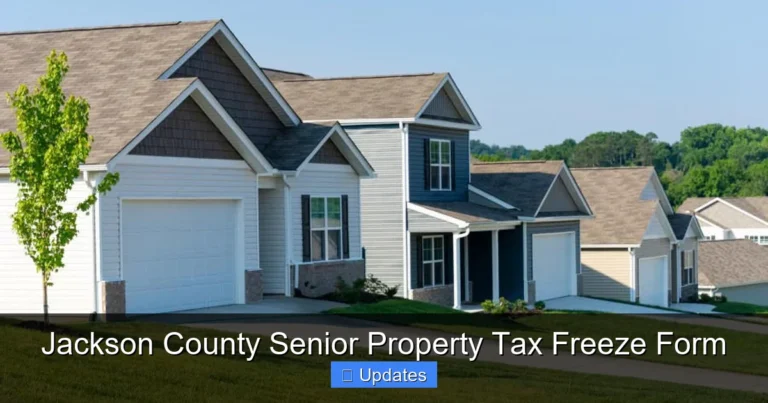 Jackson County Senior Property Tax Freeze Form