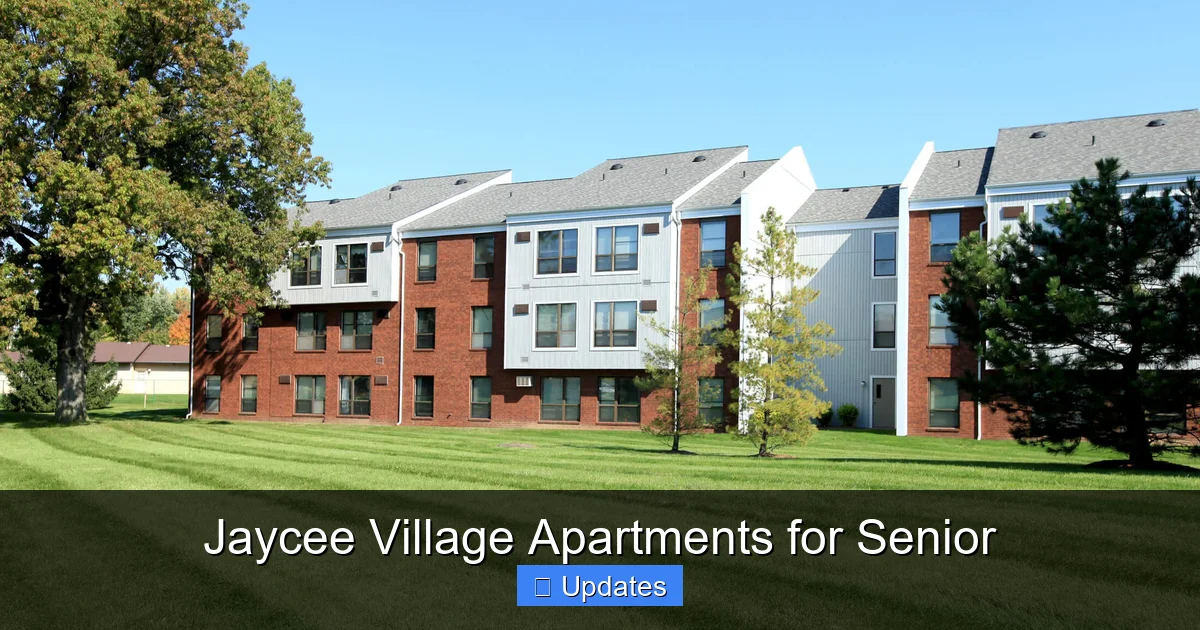 Jaycee Village Apartments for Senior