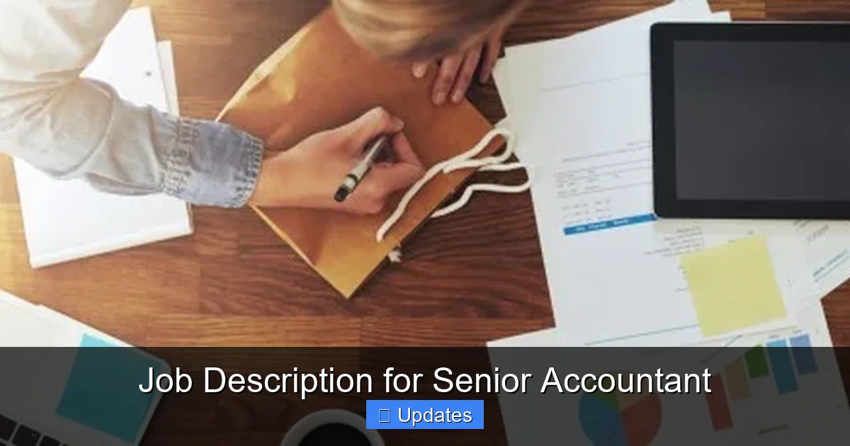 Job Description for Senior Accountant