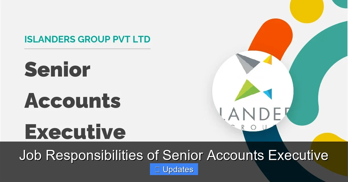 Job Responsibilities of Senior Accounts Executive