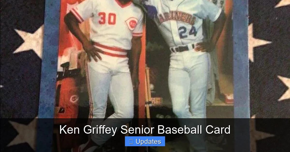 Ken Griffey Senior Baseball Card