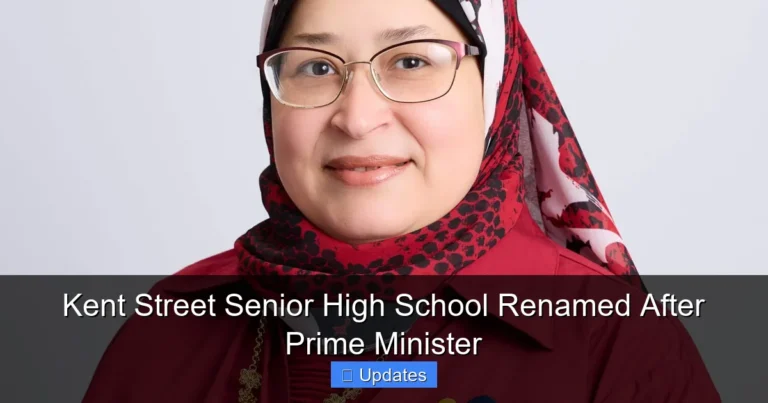 Kent Street Senior High School Renamed After Prime Minister