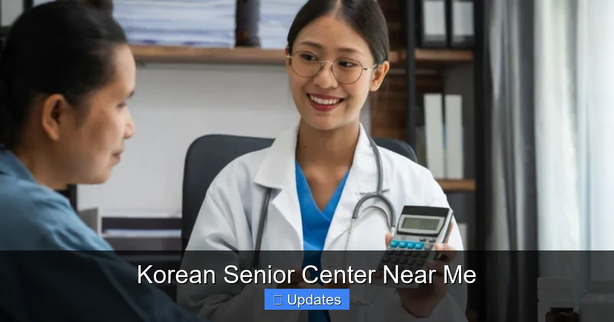 Korean Senior Center Near Me