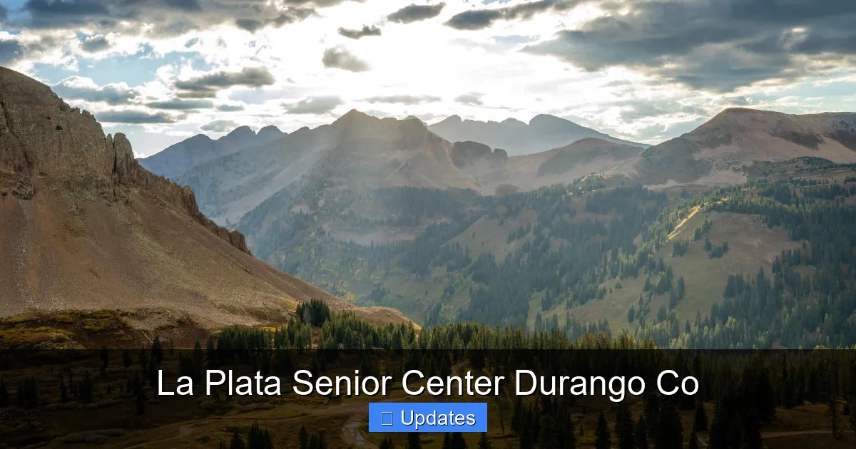 La Plata Senior Center Durango Co