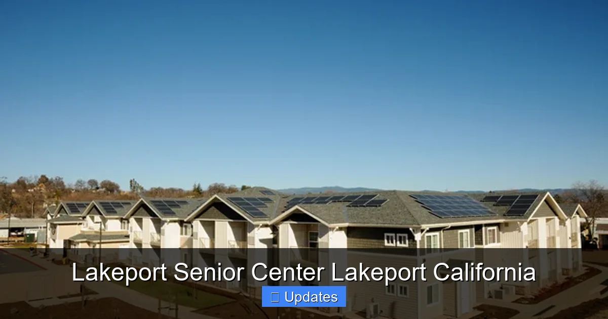 Lakeport Senior Center Lakeport California