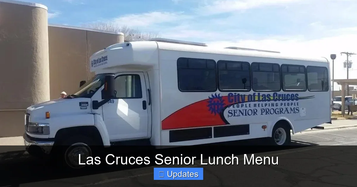 Las Cruces Senior Lunch Menu