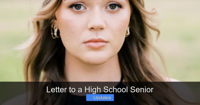 Letter to a High School Senior