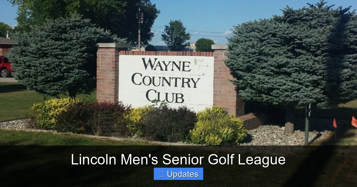 Lincoln Men's Senior Golf League