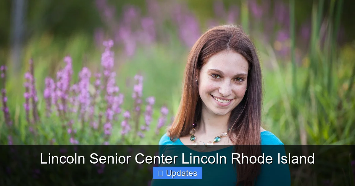 Lincoln Senior Center Lincoln Rhode Island