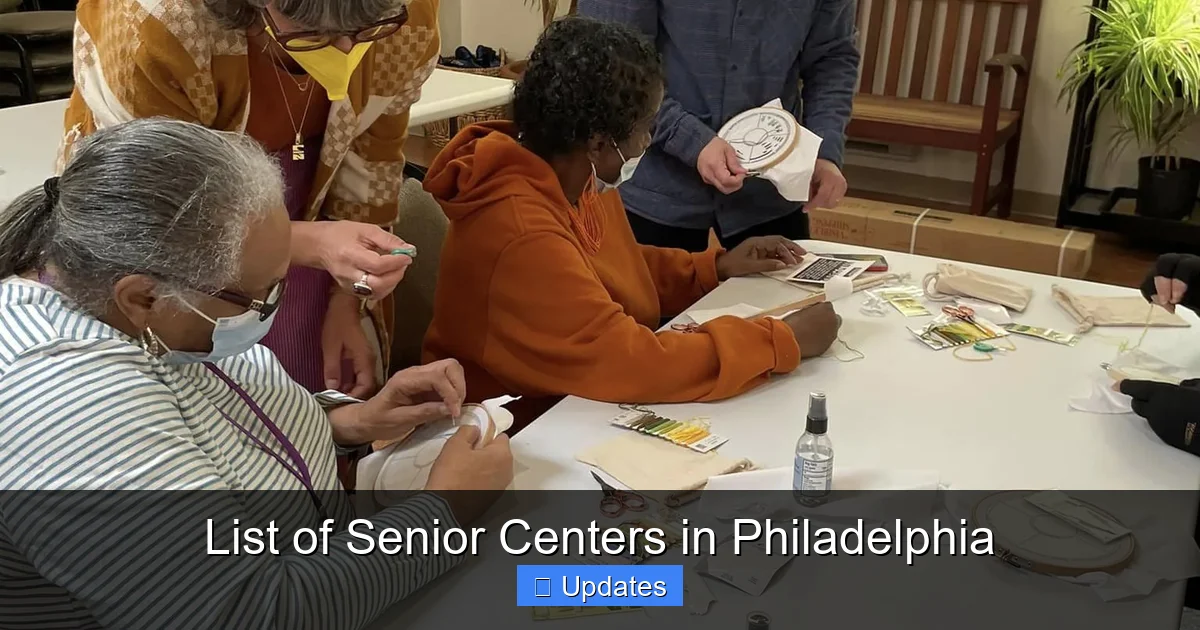 List of Senior Centers in Philadelphia