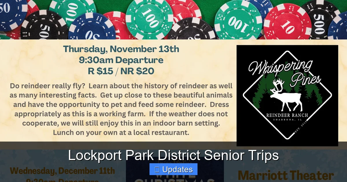 Lockport Park District Senior Trips