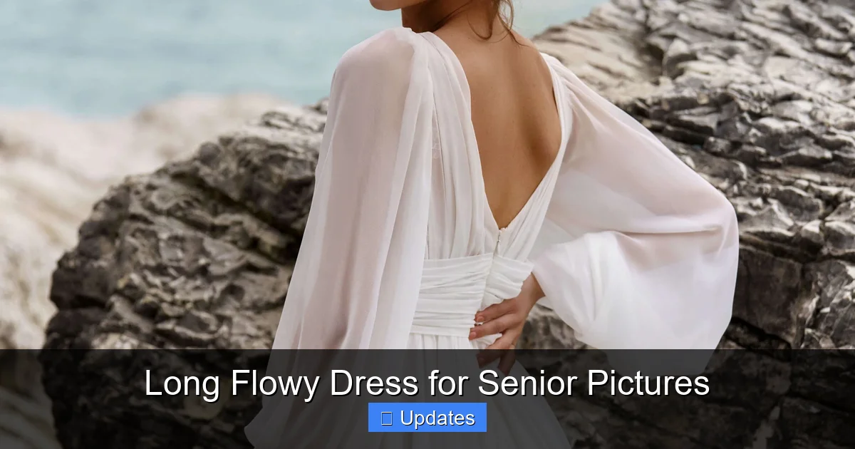 Long Flowy Dress for Senior Pictures