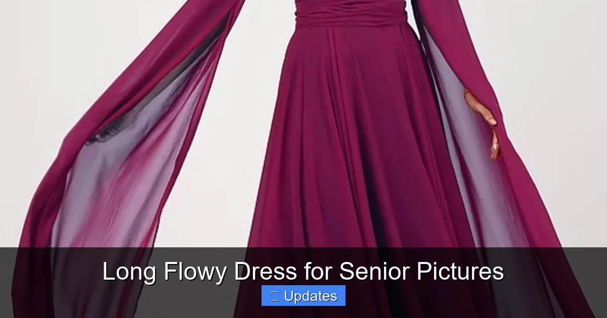 Long Flowy Dress for Senior Pictures