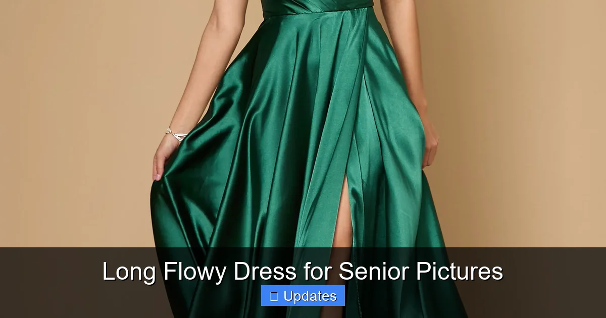 Long Flowy Dress for Senior Pictures
