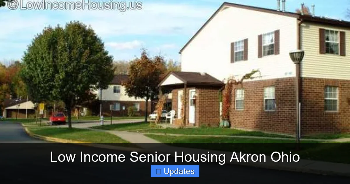 Low Income Senior Housing Akron Ohio