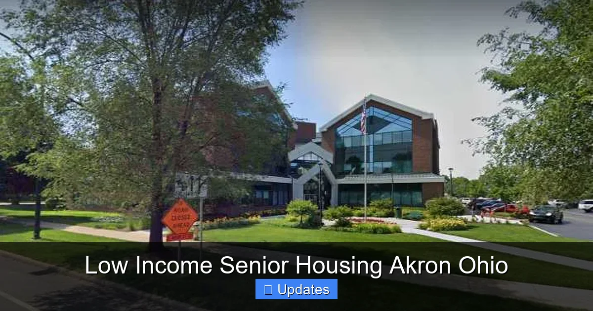 Low Income Senior Housing Akron Ohio