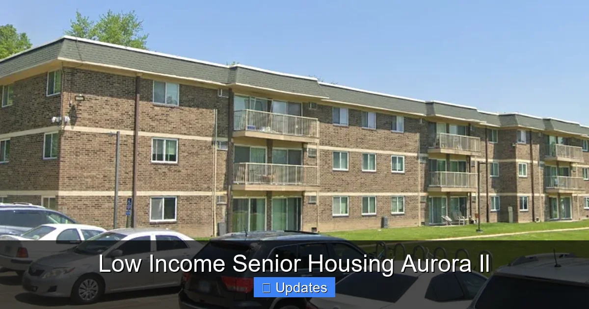 Low Income Senior Housing Aurora Il
