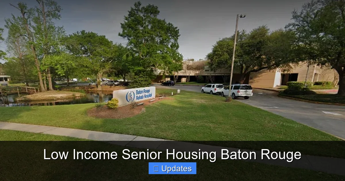 Low Income Senior Housing Baton Rouge