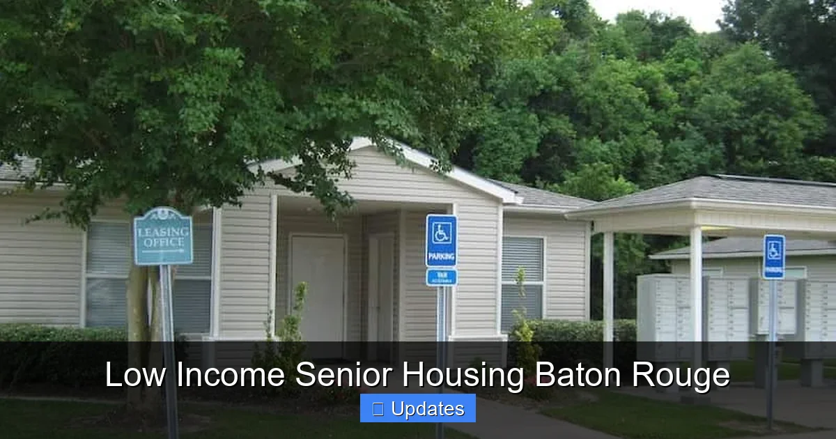 Low Income Senior Housing Baton Rouge
