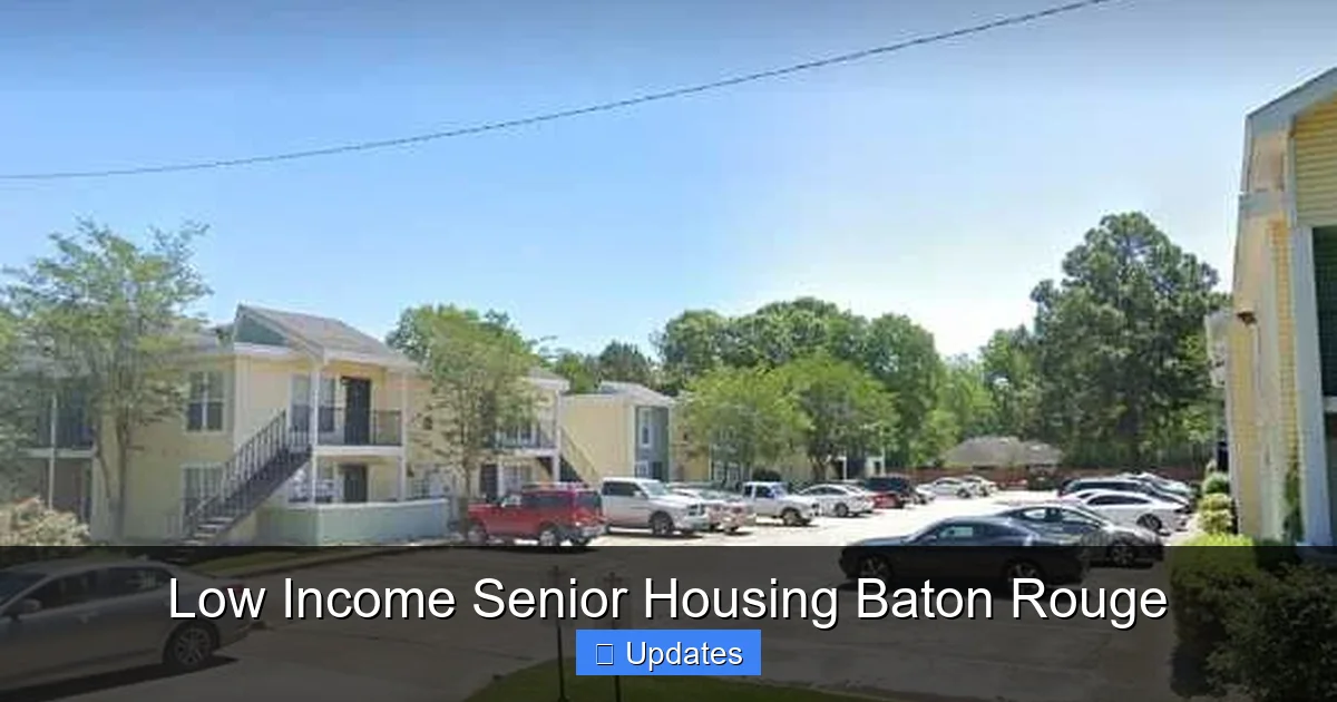 Low Income Senior Housing Baton Rouge