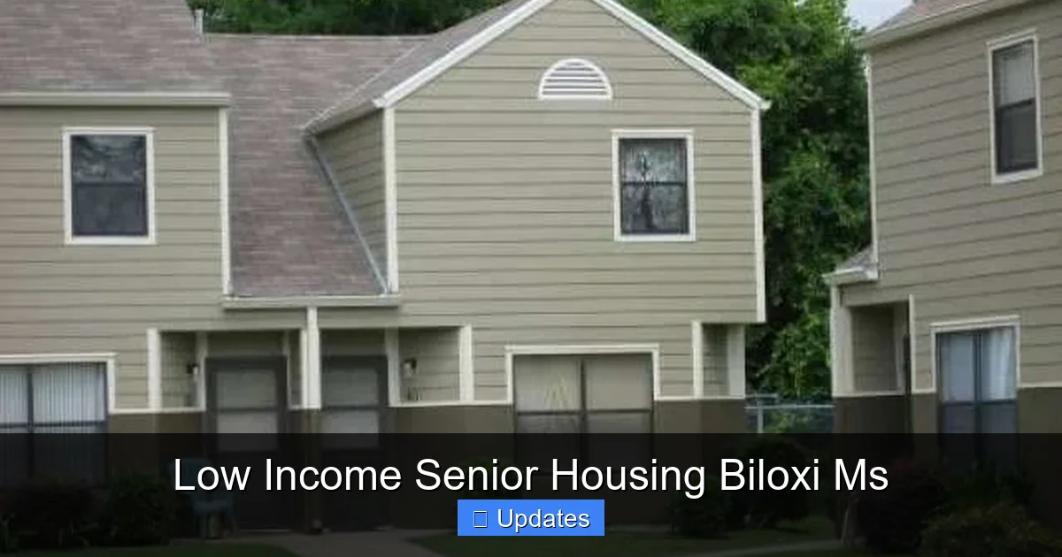 Low Income Senior Housing Biloxi Ms