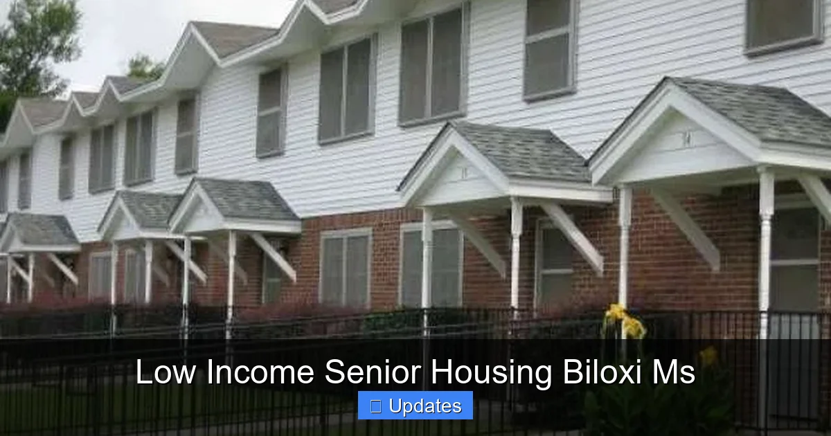 Low Income Senior Housing Biloxi Ms