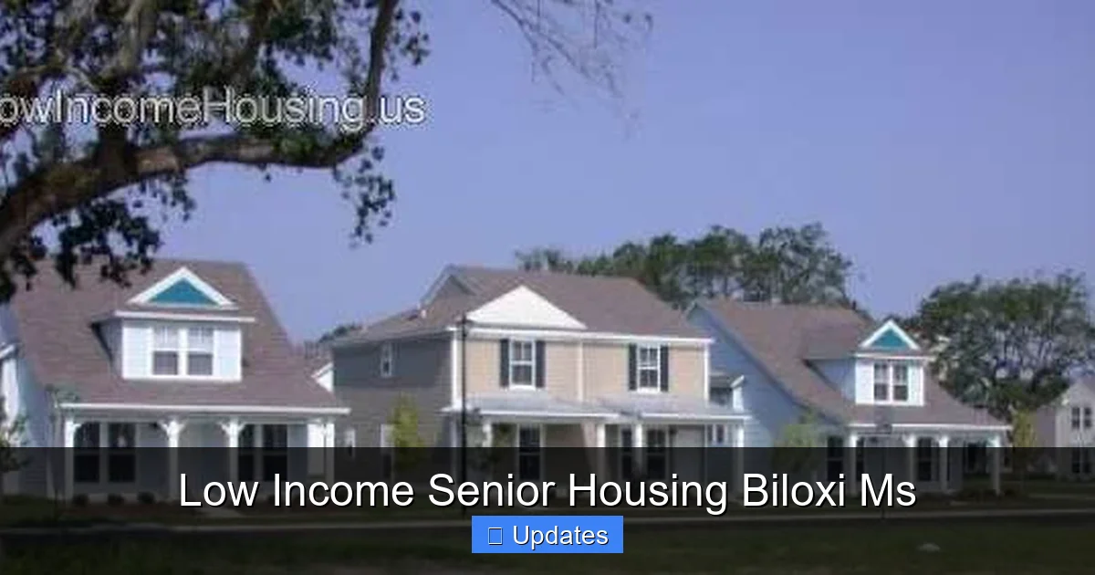 Low Income Senior Housing Biloxi Ms