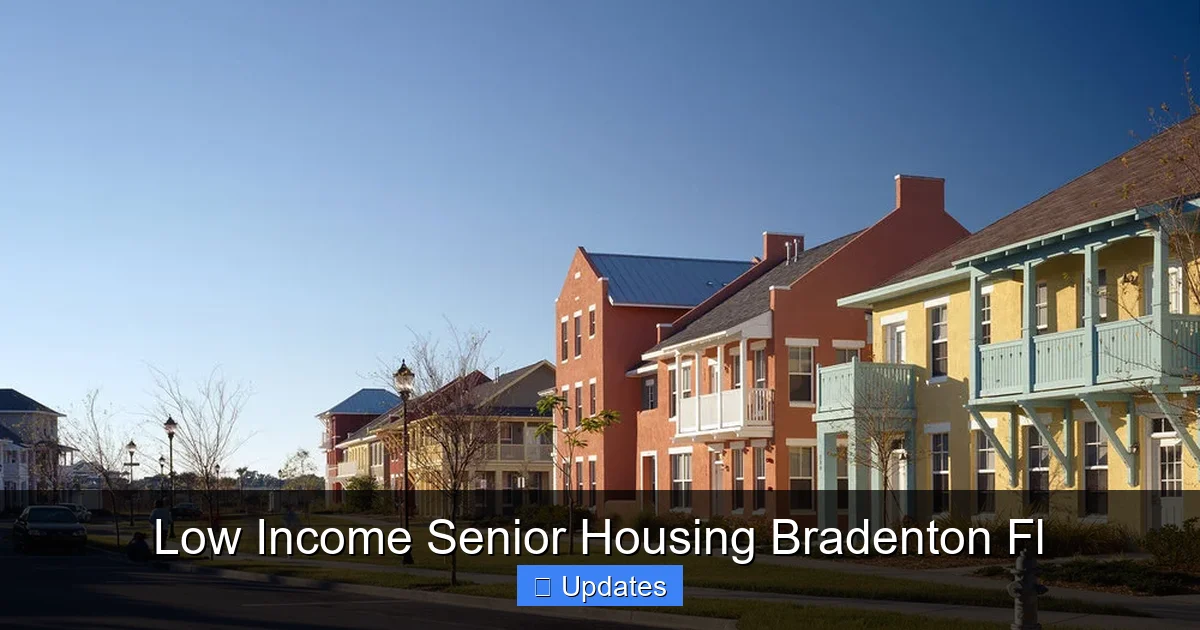 Low Income Senior Housing Bradenton Fl