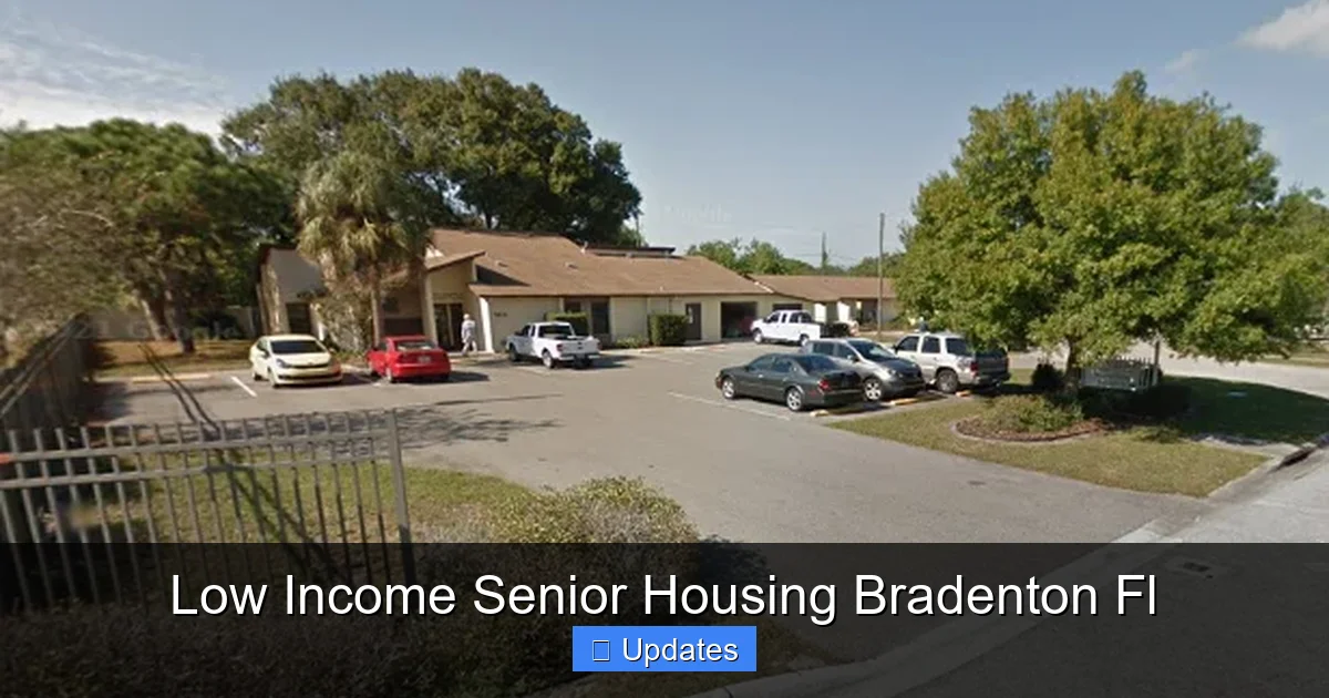 Low Income Senior Housing Bradenton Fl