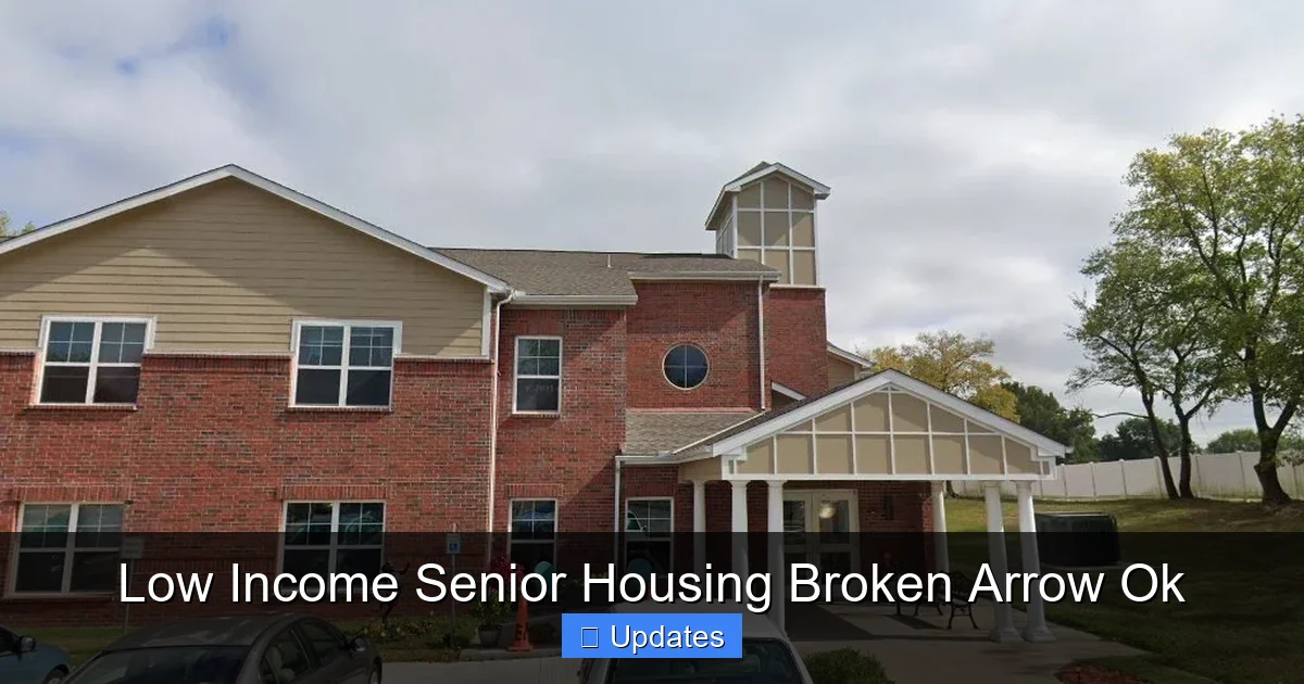 Low Income Senior Housing Broken Arrow Ok