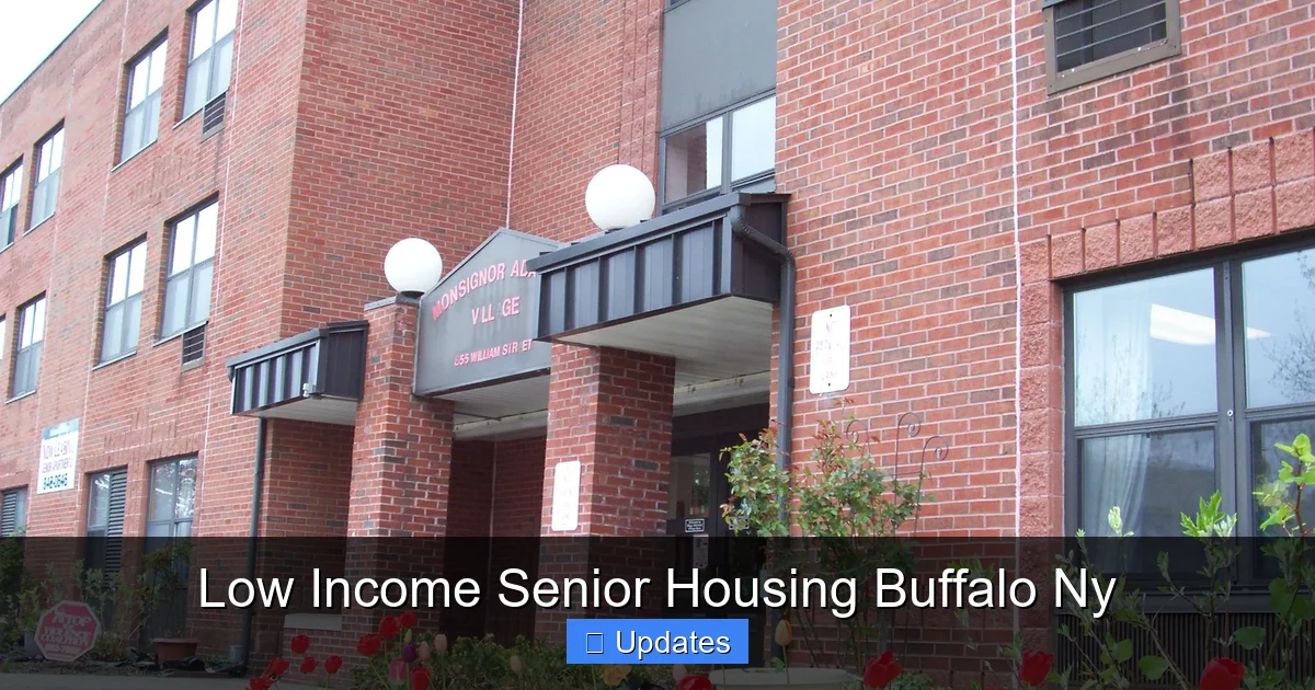 Low Income Senior Housing Buffalo Ny