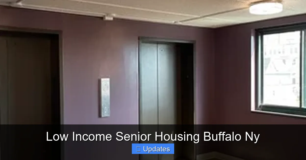 Low Income Senior Housing Buffalo Ny
