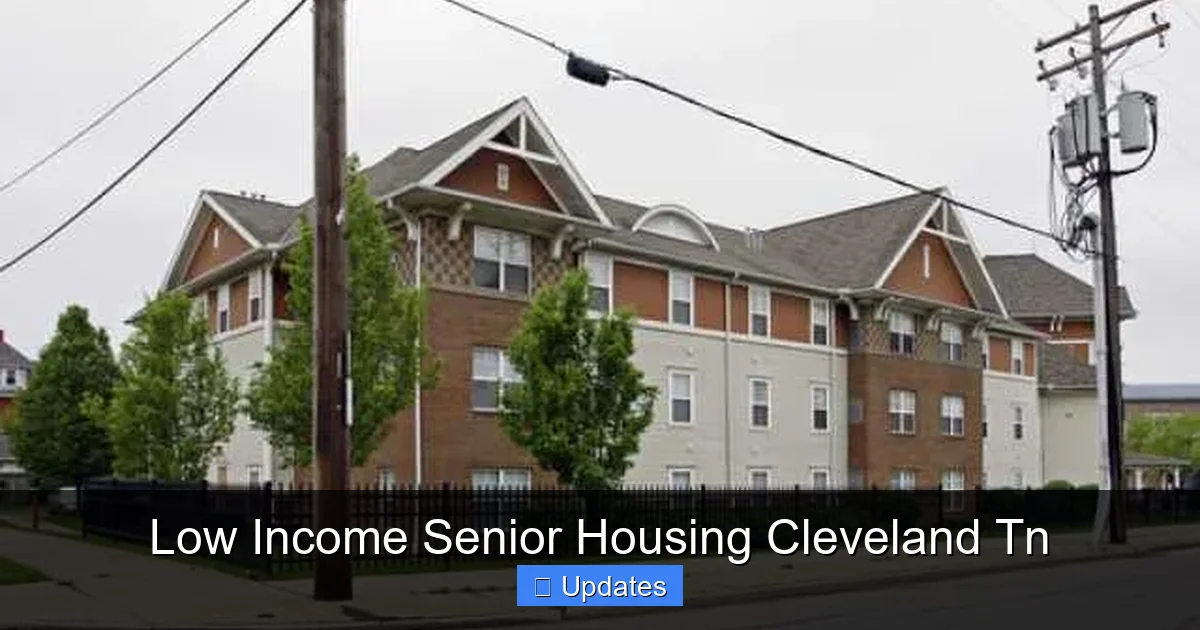 Low Income Senior Housing Cleveland Tn