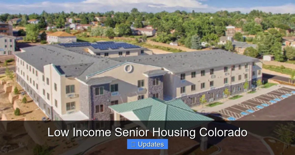 Low Income Senior Housing Colorado