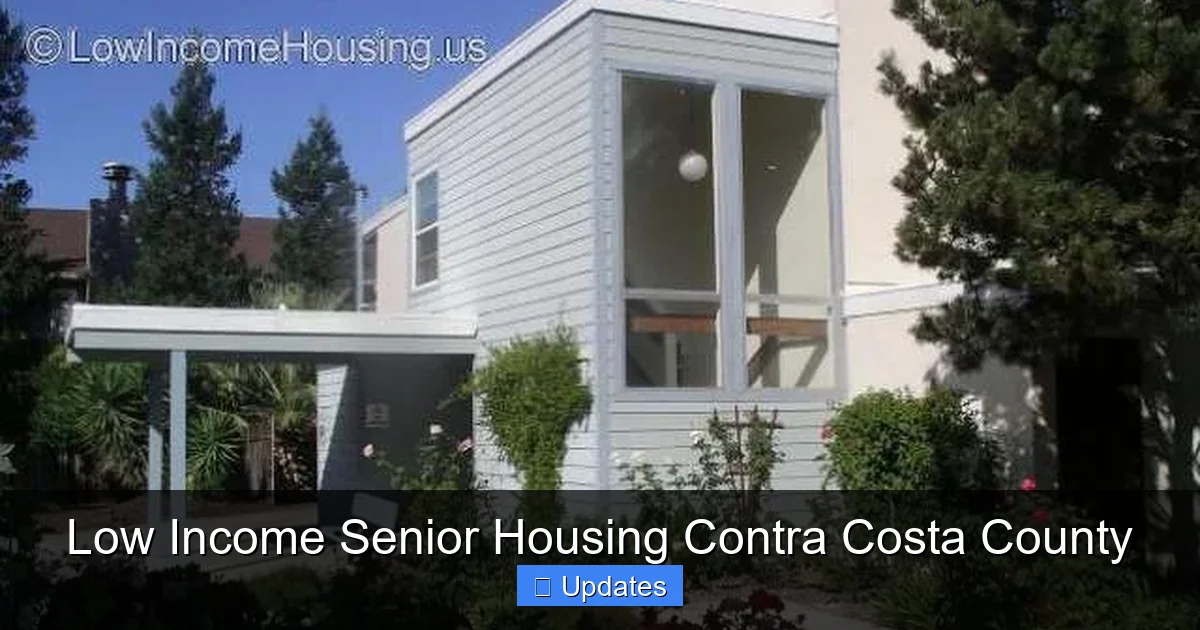 Low Income Senior Housing Contra Costa County