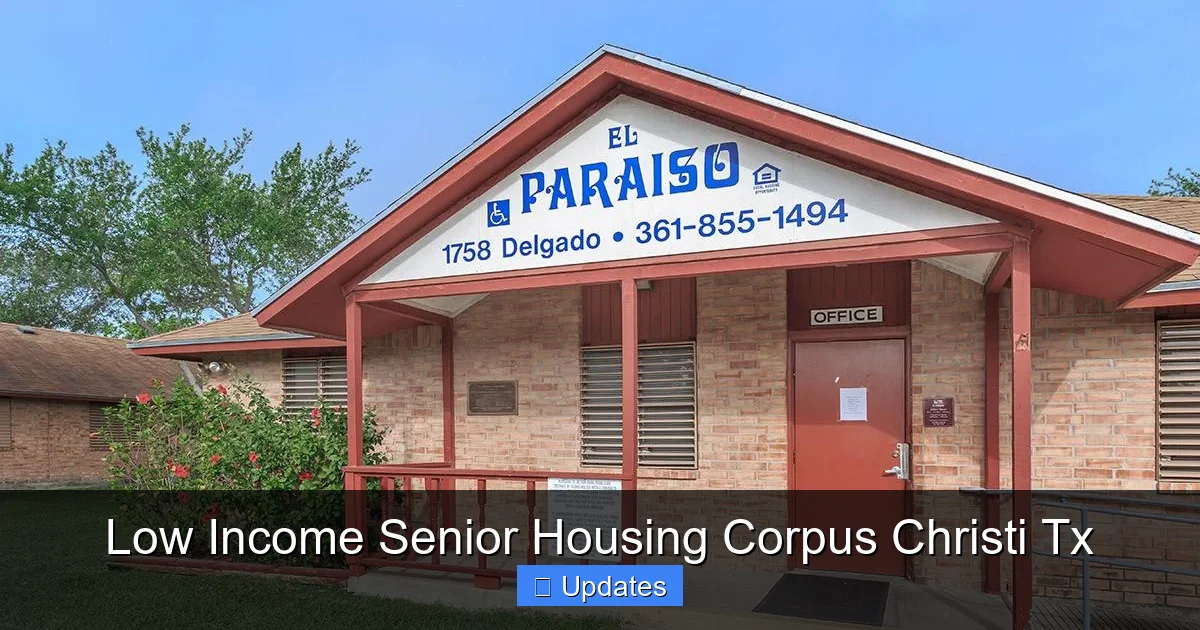 Low Income Senior Housing Corpus Christi Tx