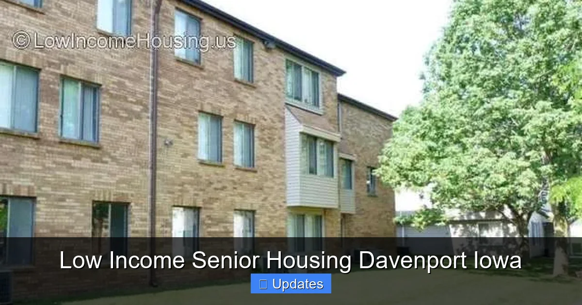 Low Income Senior Housing Davenport Iowa