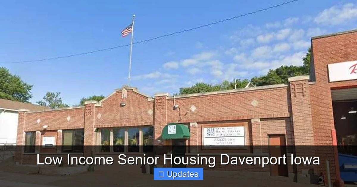 Low Income Senior Housing Davenport Iowa
