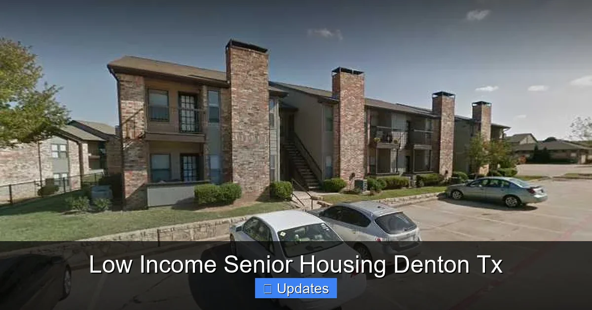 Low Income Senior Housing Denton Tx