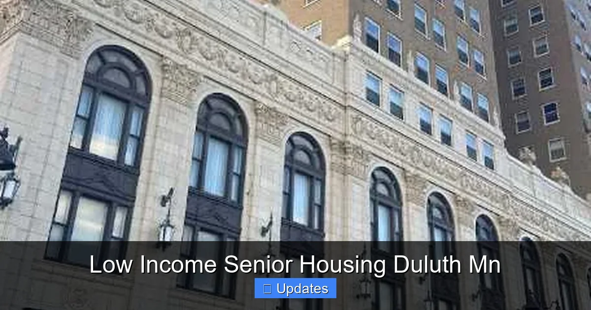 Low Income Senior Housing Duluth Mn